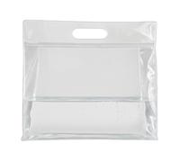 5 Bolsas Zip lock -24x17cm, con asa, herméticas, para congelación de alimentos y organizar nevera. Reutilizables, Translúcidas, Bolsa plástico zip con fondo ancho, Sin BPA