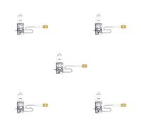 5 Bombillas H3 12V 55W PK22s Sencillo Cambiable OSRAM Original Apto para Coche