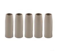 5 boquillas de gas con revestimiento protector compatibles con antorchas de soldadura MIG 25AK antiadherentes, juego de boquillas sin aire para un rendimiento de soldadura consistente