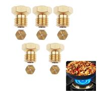 5 boquillas de gas natural, boquillas de gas GLP, serie de boquillas e inyectores para hornos y placas de gas GLP (0,5/0,7/0,7/0,87/1,02 mm)
