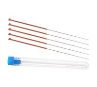 5 boquillas de impresora 3D, agujas de limpieza de acero inoxidable, herramienta de limpieza de cabezal extrusor, 0,8 mm, color dorado