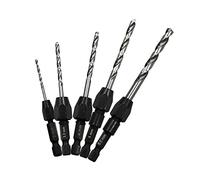 5 brocas de cambio rápido, SEX SEX SHANK, métrica, 2 mm hasta 6 mm, broca de perforación de placa de acero, broca 6542