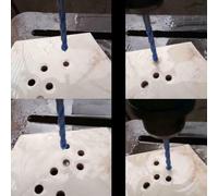 5 brocas triangulares para taladrar en vidrio, mármol y cerámica, y herramientas eficientes para varios proyectos (10 mm)