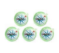 5 brújulas de bolsillo profesionales portátiles para senderismo al aire libre de 45 mm para orientación direccional precisa, brújula de bolsillo profesional
