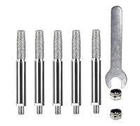 5 cabezales de molienda de piedra de alta dureza, herramienta afiladora de cadena de alta dureza, piedra de afilar motosierra