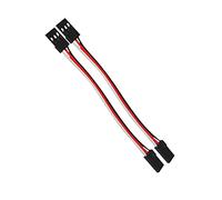 5 cables de extensión de 3 pines macho a macho, conectores de cable de plomo para conexión de extensión servo, tablero de control, piezas de control remoto (10 cm)