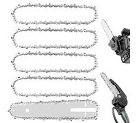 5 cadenas de motosierra, cadenas de sierra, cadena universal para motosierra, cadena de repuesto para motosierra de 6 pulgadas, mini cadena para árbol de jardín, corte de árboles, trabajo de madera