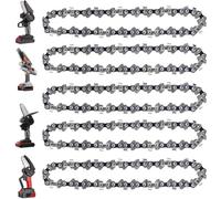 5 cadenas de motosierra de 4 pulgadas para Stihl GTA 26, cadenas de repuesto de 4 pulgadas para mini motosierra eléctrica inalámbrica portátil para corte de ramas de madera (28 eslabones de