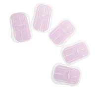 5 Cajas Hojas de Jabón Portátiles para Viaje y Camping, en Caja | PP y Escamas de Jabón, Disolución en Agua, Almacenamiento Organizado, para Manos y Cuerpo, Estudiantes y Senderismo
