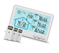 5 canales con 3 detectores, LCD a color de 5 pulgadas y control remoto de 100 m para higrómetro de transmisión de radio multihabitación
