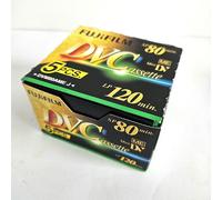 5 Casete Mini Dv Fujifilm Fuji 120 Minutos En LP Y 80 Sp Modo Mini-Dv