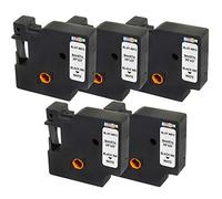 5 Casetes de Cinta compatibles con Dymo D1 40913 S0720680 Negro sobre Blanco 9mm x 7m para DYMO LabelManager 160 210D 220P 260P 280 360D 420P 500TS PnP MobileLabeler LabelPoint LabelWriter 450 Duo