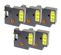 5 Casetes de Cinta compatibles con Dymo D1 40918 S0720730 Negro sobre Amarillo 9mm x 7m para DYMO LabelManager 160 210D 220P 260P 280 360D 420P 500TS PnP MobileLabeler LabelPoint LabelWriter 450 Duo