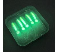 5 cebos de mosca de sal de camarón de hielo con ojos realistas 3D para lubina y cabeza de acero, hechos con ganchos de acero de alto carbono para uso en agua salada (6 B)