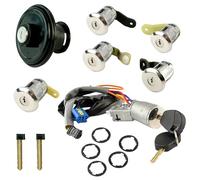 5 cerraduras + bombin arranque + tapa del tanque compatibles para Berlingo 1 y Partner 1 (Fase 2) (2002-2008) Con 2 llaves | 4162CF | 4162CH