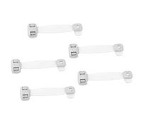 5 Cerraduras de Correa de Seguridad para Niños, Gabinete de Seguridad para Niños, Cerraduras de Gabinete de Seguridad para Bebés para Muebles, Cocina, Hornos, Asientos de Inodoro