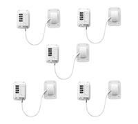 5 cerraduras restrictoras de ventana, cerradura de código de nevera, pestillo de seguridad para niños, cerraduras de ventana para puerta, cajón, nevera, congelador, ventanas