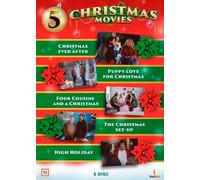 5 Christmas Movies - 5-DVD Set ( Christmas Ever After / A Puppy for Christmas / Four Cousins & a Christmas / The Christmas Setup / High Holi [ Origen Danés, Ningun Idioma Espanol ]