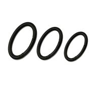 5 Cierres a presión de Metal con Anilla Ovalada Abierta: Hebillas versátiles for Bolsos, Cinturones y más.(Black,54mm)