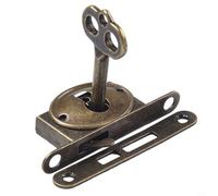 5 cierres de gancho para muebles antiguos, diseño retro, para cajas de madera, cómodas, armarios, color plata, 5,6 x 2 cm (1 unidad)