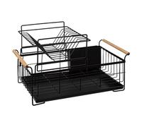 5 Cinco Simply Smart Escurridor 2 Niveles de Metal Blackwood