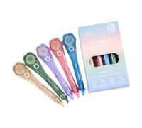 5 cintas correctoras compactas portátiles beiges para una escritura suave, ergonómica, cómoda, cobertura oculta, uso escolar, oficina, cinta correctora invisible