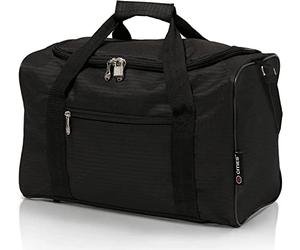 5 Cities Ryanair 40x20x25 Tamaño Máximo Viaje Maleta De Mano Maleta Cabina Avion Mochila Garantía De 2 Años (Negro)