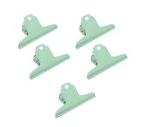 5 clips de acero para documentos, clip de bisagra de metal resistente, bolsa de alimentos para archivos, facturas, recibos y suministros de conservación