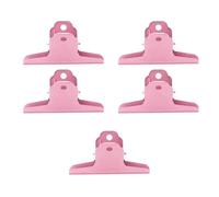 5 clips de acero para documentos, clip de bisagra de metal resistente, clip de bolsa de alimentos para archivos, facturas, recibos, suministros de conservación, clip de metal