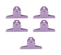 5 clips de acero para documentos, clip de bisagra de metal resistente para bolsas de alimentos, clip multifuncional para archivos, facturas, recibos, suministros de conservación