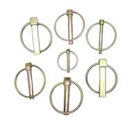 5 clips de acero resistentes for pasadores barco, tractores, remolques, camiones, cortacéspedes, M4.5-M11 para Granja Césped Jardín Remolques(M10-45mm)