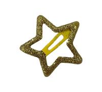 5 clips de estrella dulce de cinco puntas brillantes para el pelo, como se describe