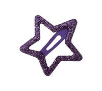 5 clips de estrella dulce de cinco puntas brillantes para el pelo, como se describe