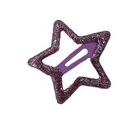 5 clips de estrella dulce de cinco puntas brillantes para el pelo, como se describe