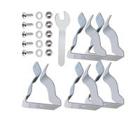 5 clips de metal para ventana de sótano, para instalar bien y retener, resorte de salida, clip de resorte con tornillos