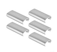 5 clips de pesas de pala de pickleball, clip de bloque de contrapeso, para borde de pala de 16 mm, para optimización de equilibrio de absorción de golpes (plateado)