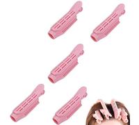 5 clips de raíz de cabello voluminizadores de color rosa, clip de raíz de cabello esponjoso natural, rizador de pelo de volumen, rizador de pelo de bricolaje, abrazaderas esponjosas, rodillos de