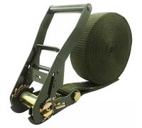 5 CM de Ancho 3.3-65.6' de Largo, Correas de Amarre de trinquete sin Fin, Resistentes, sin Gancho, Correas de Amarre Nailon Verde for Motocicletas Kayak camión(L 5m/16.4')