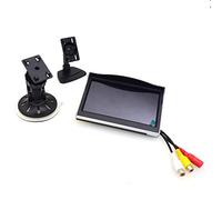 5 Coche Camión Monitor, 12-24 Ancho, In-Coche TFT LCD Pantalla, Succión Copa & Dash Estar Dual Soporte Montaje, 2 RCA Canal para Reserva Cámara / Trasero Vista / DVD / Media Player