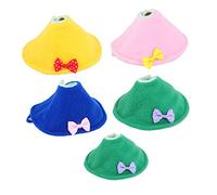 5 collares protectores de cuello de pájaro para loros, bufandas multicolor con artesanía fina para prevención de heridas y picoteos