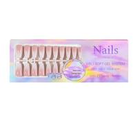 5 colores gradientes puntas de uñas de gel suave capa base preaplicada y imprimación de punta falsas uñas prefabricadas 15 tamaños de uñas postizas consejos para arte de uñas (04)