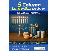 5-Column Large-Box Ledger: Hanukkah Edition - Large-Box Ledger for Holiday Budgeting and Everyday Finances (Part of the 5-Column Large-Box Ledger Series)