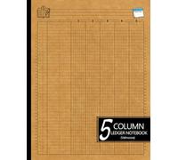5 Column Ledger Book for Organized Financial Tracking: Five Column Accounting Ledger Book for Daily Business Transactions and Financial Records