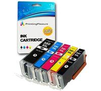 5 Compatibles PGI-580/CLI-581 XXL Cartuchos de Tinta para Canon Pixma TR7550 TS6151 TS6251 TS705 TS8152 TS8251 TS8252 TS9550 TS9551 TS9551C | PGI-580PGBK CLI-581BK CLI-581C CLI-581M CLI-581Y XXL