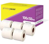 5 Compatibles Rollos 100mm x 150mm Etiquetas térmica directa para Zebra GK420d GK420t GC420d GX420d GX420t GC420t GX430t GT800 LP2844 TLP 2844 Citizen CL-S521 CL-S621 CL-S631 (500 Etiquetas por Rollo)
