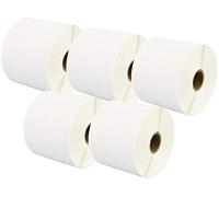 5 Compatibles Rollos 76mm x 51mm Etiquetas térmica directa para Zebra GK420d GK420t GC420d GX420d GX420t GC420t GX430t GT800 LP2844 TLP 2844 Citizen CL-S521 CL-S621 CL-S631 (1000 Etiquetas por Rollo)