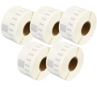 5 Compatibles Rollos 99013 S0722410 36mm x 89mm Etiquetas adhesivas transparentes para Dymo LabelWriter 4XL 450 400 330 320 310 Twin Turbo Duo Seiko SLP 200 120 100 Pro Plus (260 Etiquetas por Rollo)