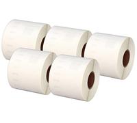 5 Compatibles Rollos 99014 S0722430 54mm x 101mm Etiquetas para Dymo LabelWriter 4XL 450 400 330 320 310 Twin Turbo Duo Seiko SLP 450 430 420 400 240 220 200 120 100 Pro Plus (220 Etiquetas por Rollo)