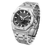 5º con la cubierta inferior Kit Mod para GA2100 GA-2110 Metal Rating Case WatchBand 316 Accesorios de acero inoxidable Modificado Correa de brazalete de bisel