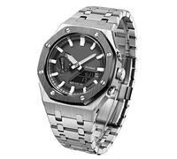 5º con la cubierta inferior Kit Mod para GA2100 GA-2110 Metal Rating Case WatchBand 316 Accesorios de acero inoxidable Modificado Correa de brazalete de bisel